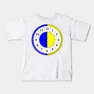 Clock for teaching the time  V1 Kids T-Shirt